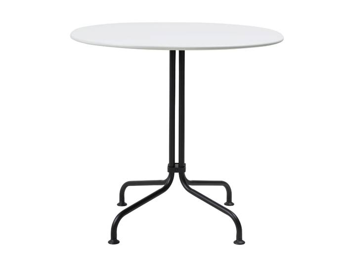 GUBI Carmel Bistro Esstisch 75x75 cm Clam white-black semi matt