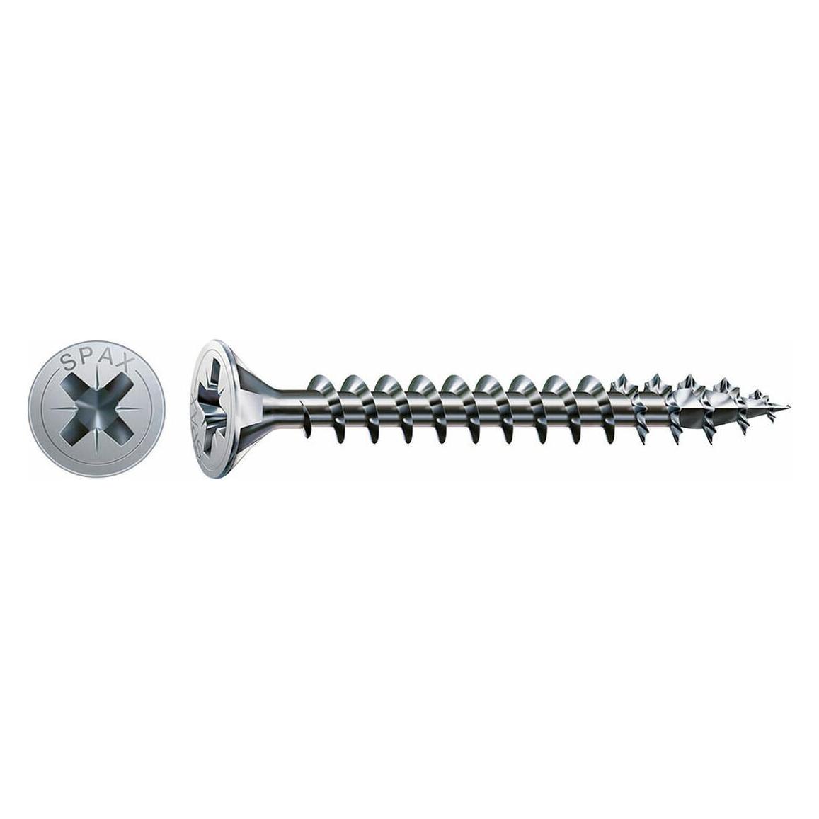 Spax Schraubenkasten Holzschraube Flacher Kopf (3,0 x 35 mm) (3 x 35 mm) (75 Schrauben pro Stück) (45260282)
