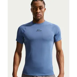 Nike Pro Training DF Herren Kurzarmshirt Indigo Storm/Schwarz - L