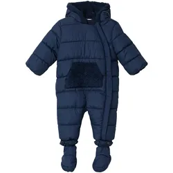 s.Oliver Steppoverall mit abnehmbarem Fuß und Plüschfutter, blau, 62