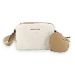 Michael Kors für Mädchen. R30816 Tasche Lammfell weiß (OSFA), Lässig, Polyester, Kinderbekleidung