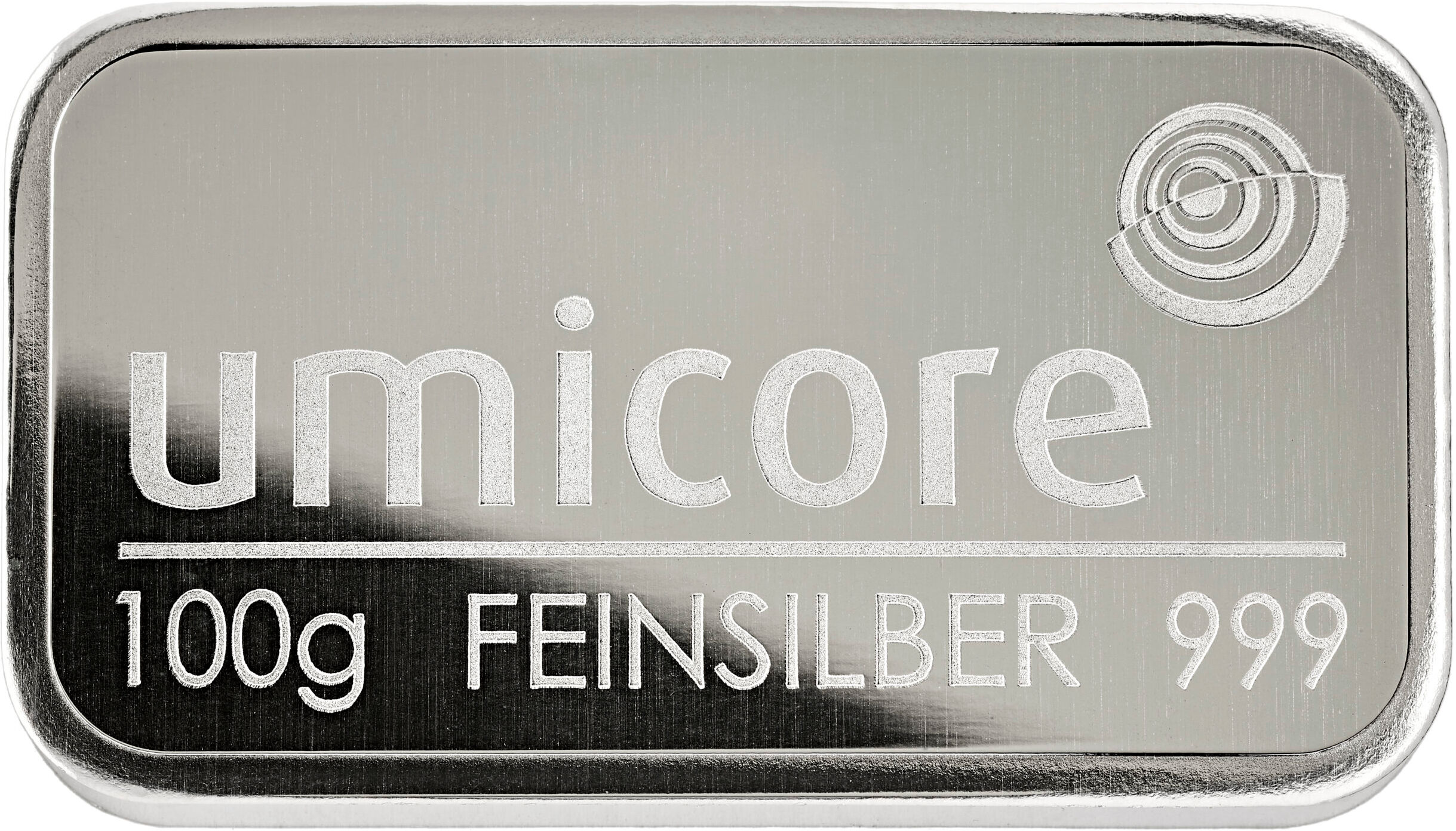 Umicore sølvbarre 100g