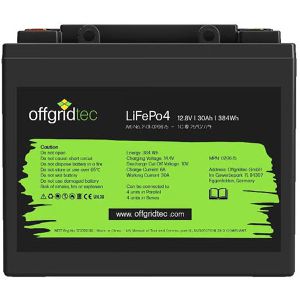 Offgridtec LiFePO4-Akku 12,8/30, 30 Ah, 12,8 V, mit Batterie-Management-System