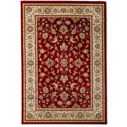 Orientteppich Kaschan 160 x 230 cm Polypropylen Rot