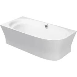 Duravit Cape Cod Badewanne Ecke links, mit einer Rückenschräge, 1900x900mm, nahtlose Verkleidung, Gestell, weiß, 700362000000000
