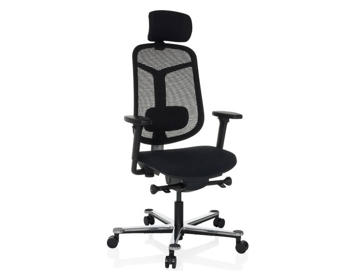 BICOLORE HIGH - High End Bürostuhl Schwarz/Silber