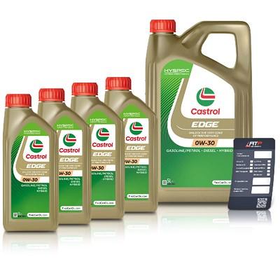 Castrol 9 L EDGE 0W-30 + Ölwechsel-Anhänger [Hersteller-Nr. 15F642]