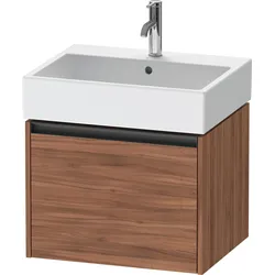 Duravit Waschtischunterschrank wandhängend „Ketho.2“ 58,4 × 44 × 46 cm Nussbaum Natur