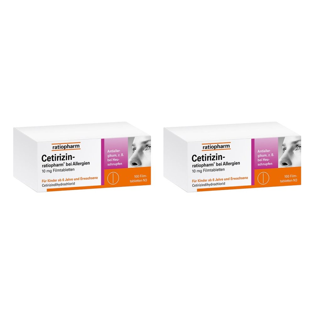 ratiopharm GmbH Cetirizin-ratiopharm® bei Allergien 10 mg Filmtabletten 08104690