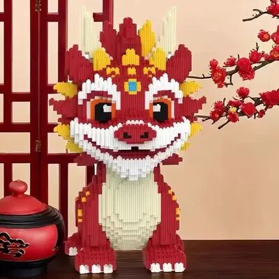 Smart Shopping Spot Mini Cartoon Dragon Building Blocks With Light DIY Kids Toy For Christmas & Birthday Gifts Mini Cartoon Dragon Building Blocks With Light DIY Kids Toy For Christmas & Birthday Gifts