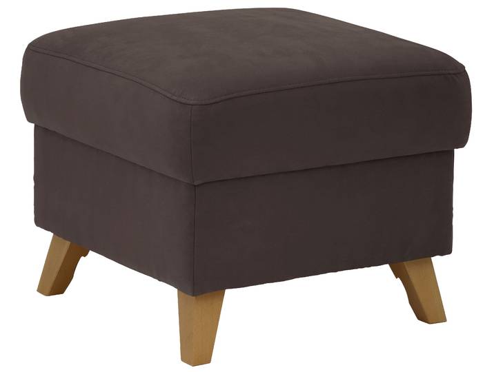 Stauraumhocker GOODPRODUCT Westerland , braun (dunkelbraun), B:58cm H:48cm T:58cm, 100% Polyester, Hocker, Stauraumhocker, in vielen Bezugsarten und Farben, auch in Luxus-Microfaser imprägniert