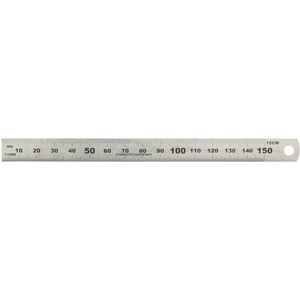 Hedue Stahlmaßstab B101, 150mm, starr, Edelstahl