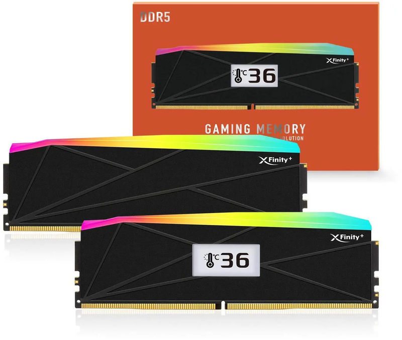 V-Color Manta XFinity+ aRGB DDR5-8000 RAM, CL40, EXPO - 32 GB Dual-Kit, schwarz