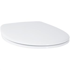 GROHE WC-Sitz Bau Keramik 39493000, oval, aus Duroplast, mit Absenkautomatik & Edelstahlscharnier, abnehmbar, alpinweiß