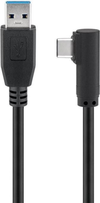 MicroConnect USB-A naar USB-C USB 3.2 Gen 1 kabel, 3 meter, zwart