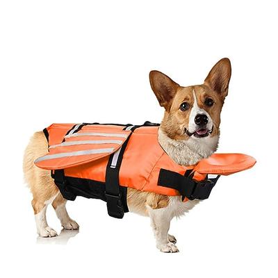 Hunde Schwimmweste, einzigartiges Flügeldesign Haustier Schwimmweste für kleine, mittelgroße und große Hunde, Hunde-Lebensretter-Badeanzug zum Schwimmen, Pool, Strand, Bootfahren