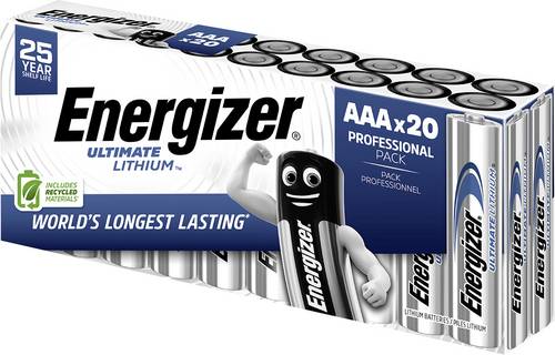 Energizer Ultimate FR03 Micro (AAA)-Batterie Lithium 1250 mAh 1.5V 20St.