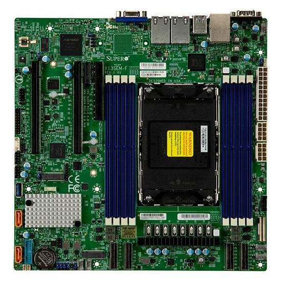 Supermicro Super Micro Mainboard MBD-X13SEM-F-B (LGA 4677, Intel C741, mATX) (MBD-X13SEM-F-B)