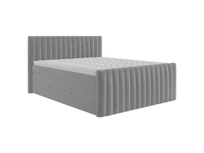 Boxspringbett Simon in Dunkelgrau ca. 180x200cm