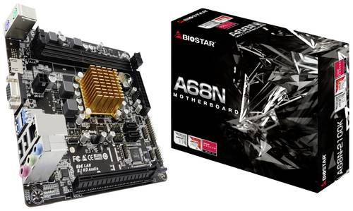 BioStar A68N-2100K Mainboard mit CPU Sockel (PC) AMD AM4 Formfaktor (Details) Mini-ITX Mainboard-Chipsatz AMD A520