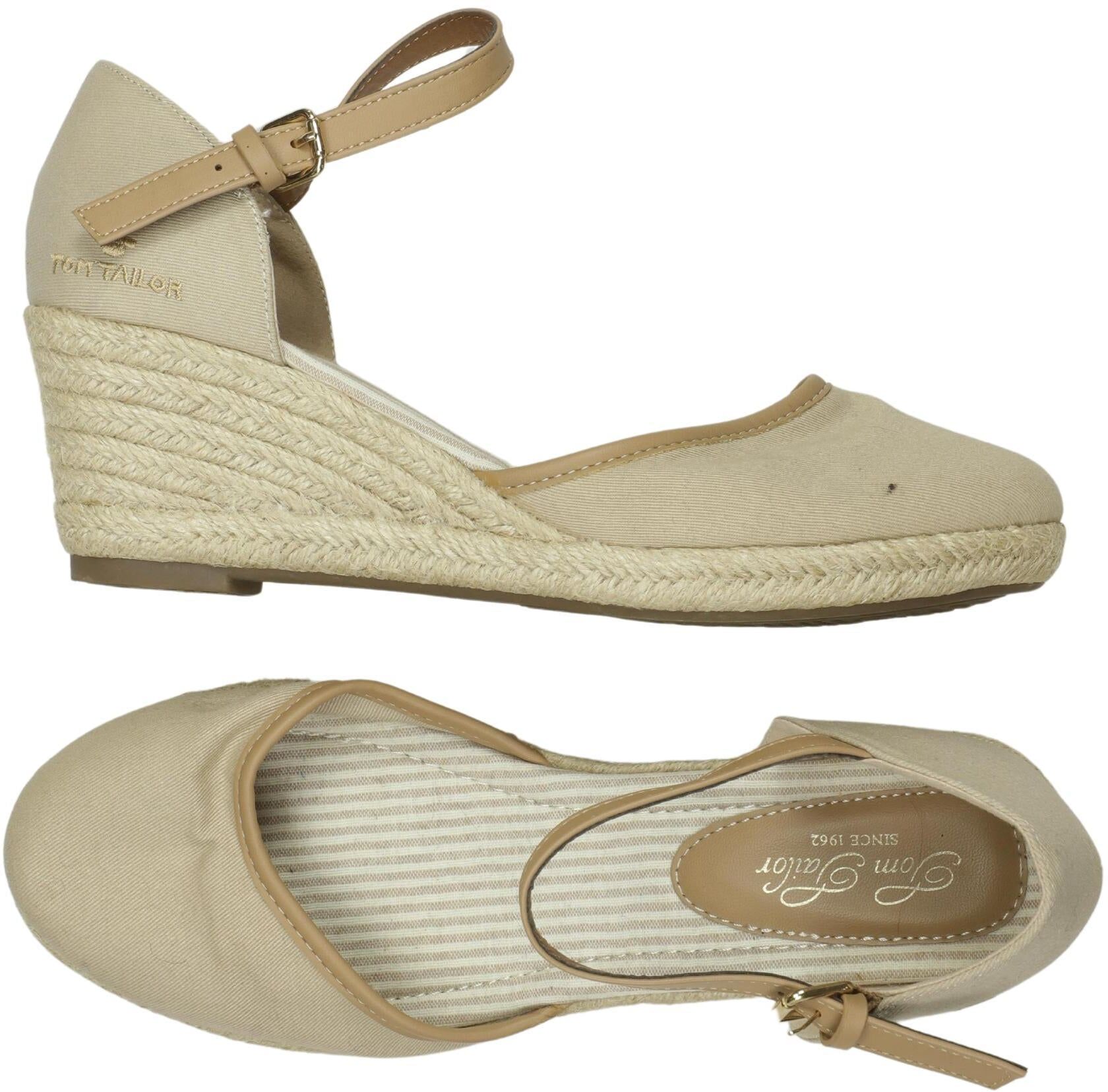 Tom Tailor Damen Pumps, Beige, Gr. EU 41, Kunstleder - Second Hand