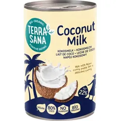 Terrasana Kokosmilch 22% Fett bio 400ml