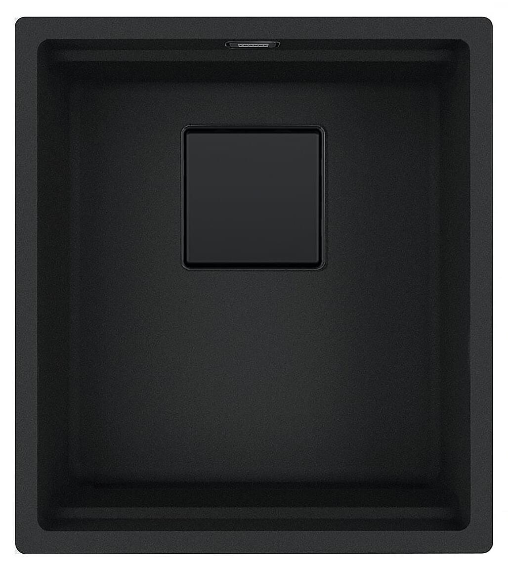 Franke Kubus 2 KNG 110-37 Black Matt Collection - 125.0685.110 Granitspüle