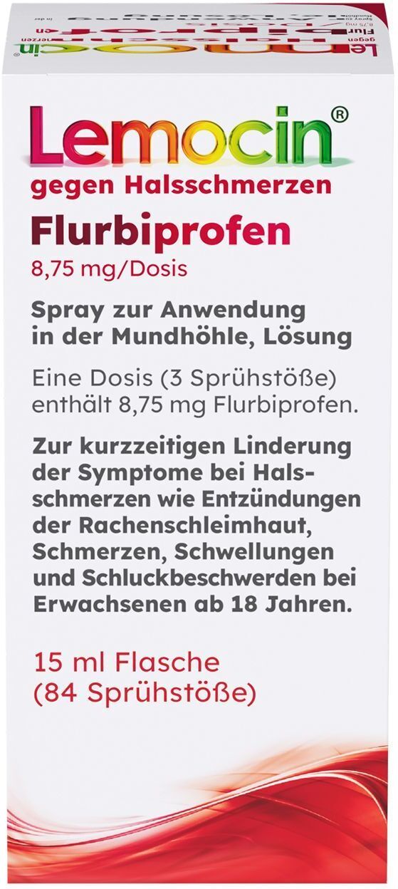 Lemocin Flurbiprofen 8,75mg/Dosis Spray Anw.Mundhö 2x 2x15 ml