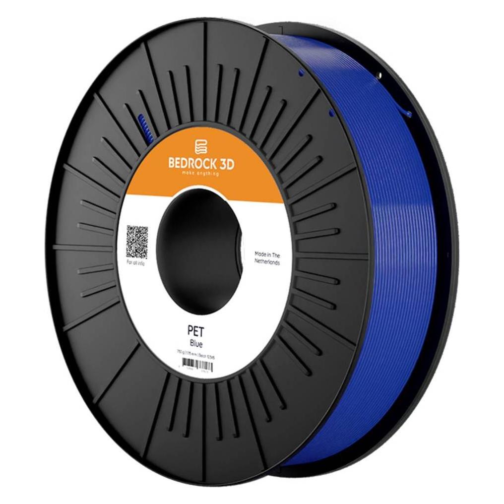 Bedrock 3D Pet-0315b075 PET Blue 2.85 mm 750 g Filament PET 2.85 mm 750 g Blau (PET, 750 g, 2.85 mm) (Pet-0315b075)