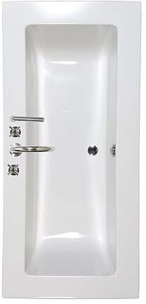 Caribia Quadro rectangular bathtub 190 Quadro incl. foot frame