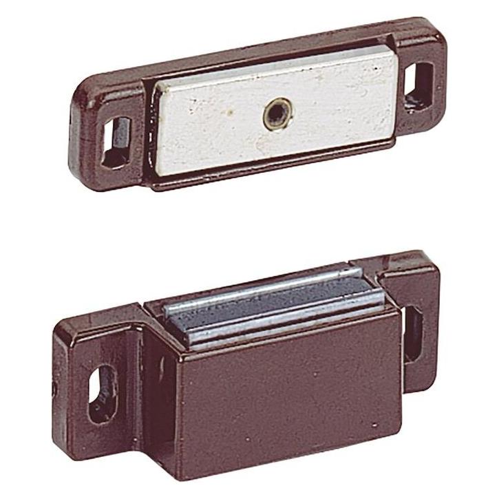 Hettich Haftmagnetschnapper M74 + Gegenstück, HK 4 kg, KS braun (228812)