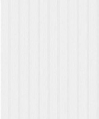 Seabrook Designs Off-White Faux Beadboard Paintable Unpasted Wallpaper - 20.9 in. W x 33 ft. L