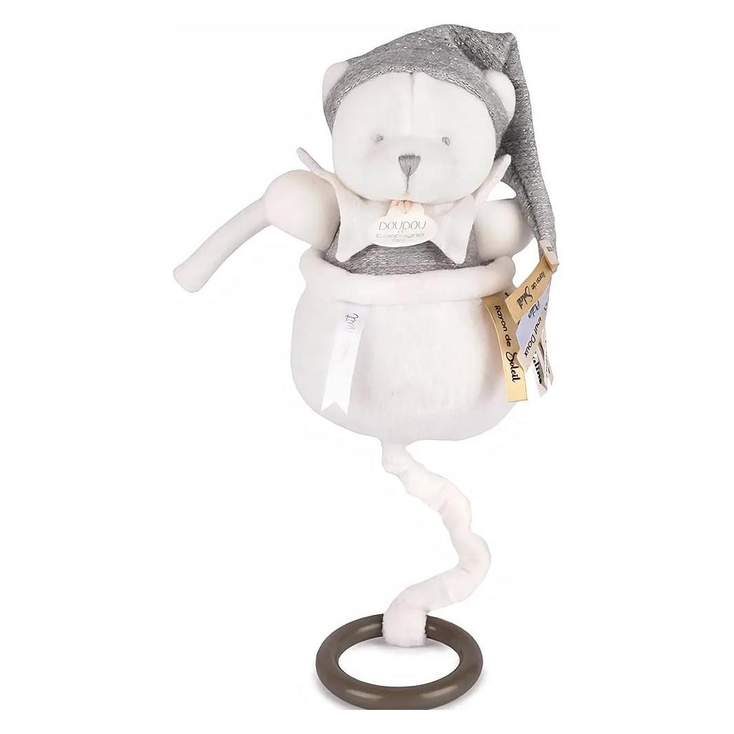 Doudou et Compagnie Musikspieluhr Bär silber 20cm (DC4584)