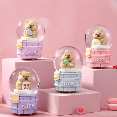Inspire Curations Luminous Capybara Crystal Ball Ornament Cute Capybara Desk Decor Mini Glow Display 02 Random big