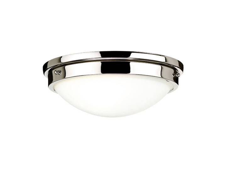 Elstead Lighting Deckenleuchte Gravity, Nickelfarben, Metall, Glas, 10.8 cm, RoHS, Lampen & Leuchten, Innenbeleuchtung, Deckenleuchten, Deckenleuchten