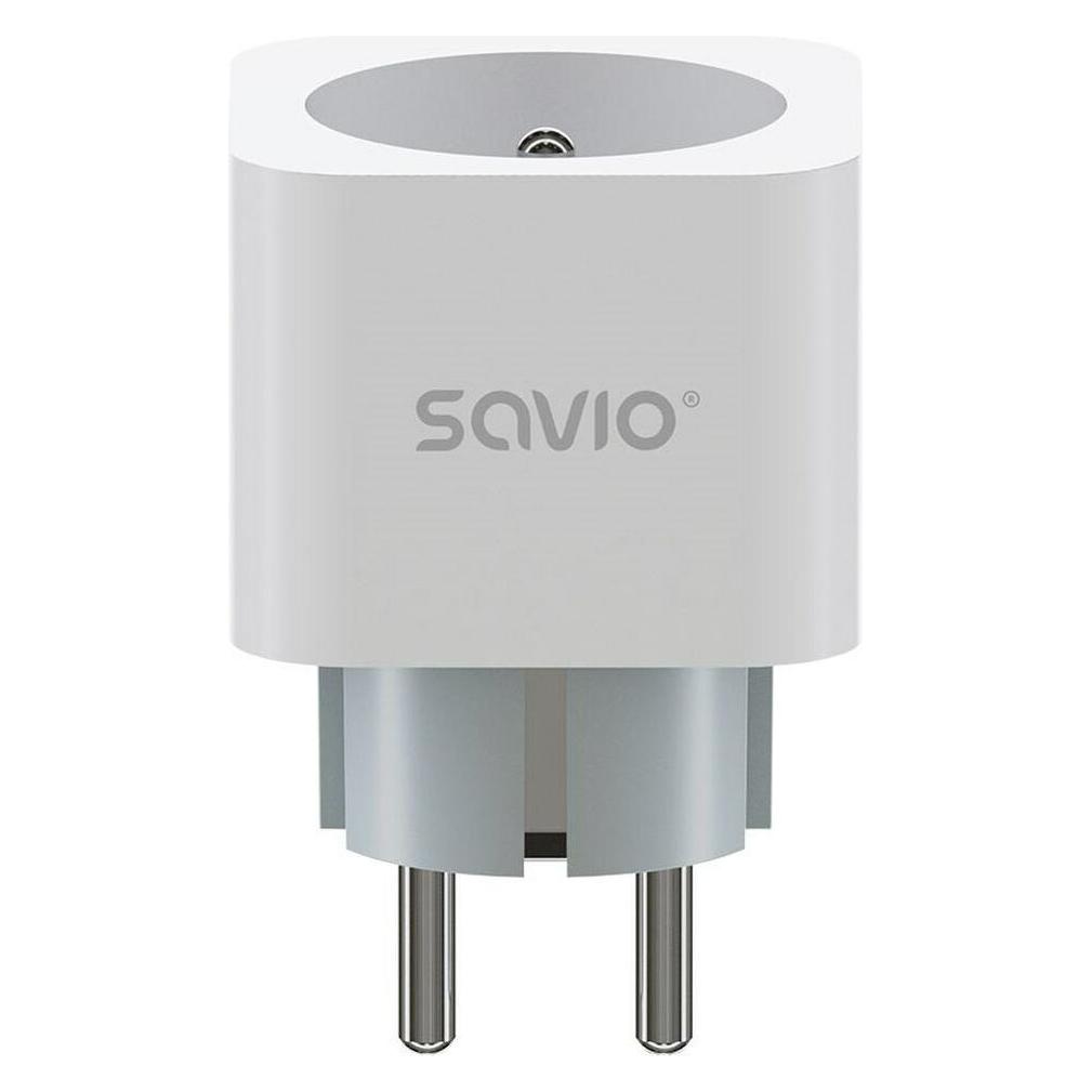 Savio Inteligentne gniazdko Wi-Fi 16A Pomiar zużycia energii, AS-01 Białe (SAVAS-01)