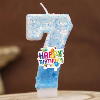 Uplift Treasures Colorful Number Birthday Cake Candle 0 To 9 Party Topper 7