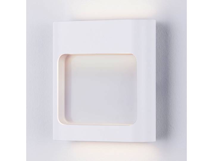 Applique LED 13 x 14 x 4cm Blanc/Blanc