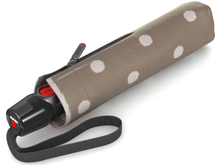 Knirps T.200 medium duomatic dot art taupe