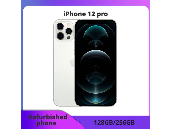 reconditionné Apple iPhone 12 Pro 5G Face ID128 /256 Go NFC écran OLED 6,1'' 12 MP – Excellent état