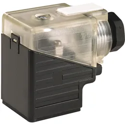 Murr Elektronik Ventilstecker SVS Schwarz, Tra, Elektronikkabel + Stecker, Schwarz