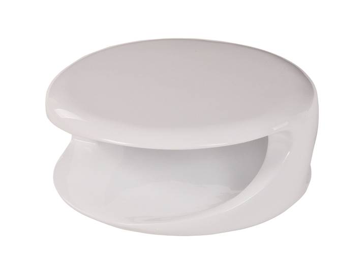 Salontisch Kenny weiss Fiberglas B 80 T 80 cm - Salontisch