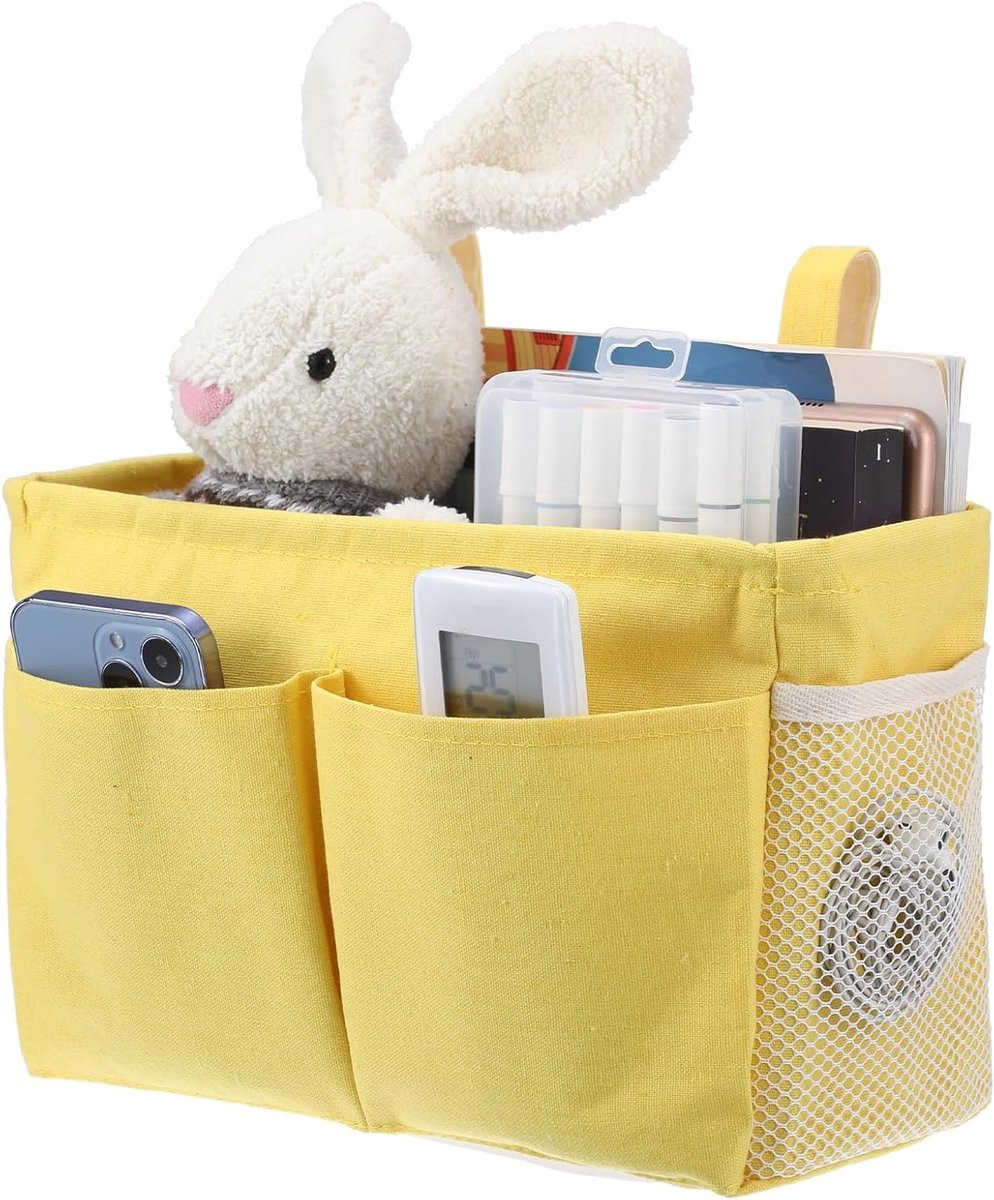 Multifunctionele Hangende Opbergzak voor Bed - Verstelbare Canvas Organizer voor Thuis, Kantoor en Studentenhuis