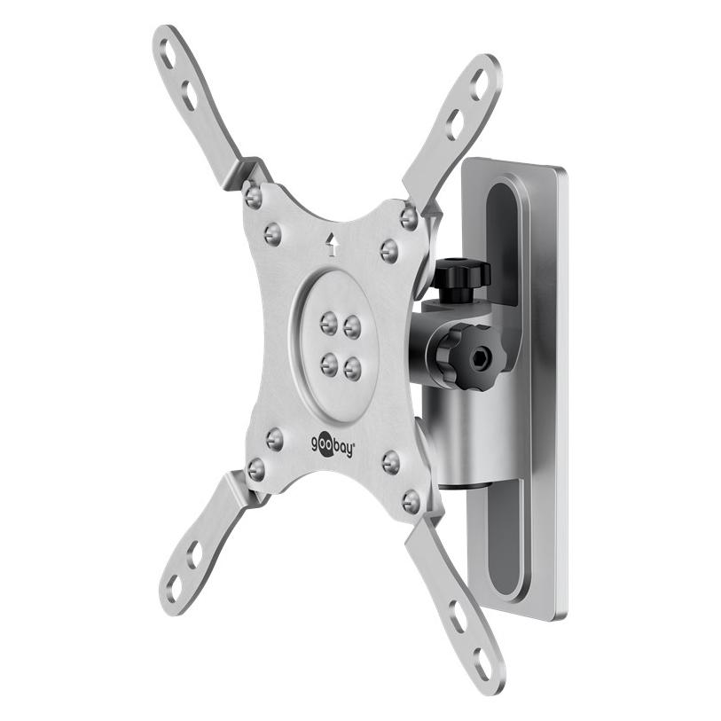 Goobay TV-Wandhalterung Caravan TILT M, Silber (Wand, 15 kg, 13" - 43") (71987)