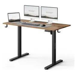 Sense7 Nojo Light, Gaming Tisch, Schwarz, Braun