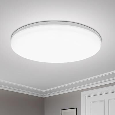 Top Demand Picks Round LED Ceiling Light Modern, Ultra Thin 4cm Flush Mount Light For Living Room, Bedroom, Kitchen, Bathroom Lighting cold White 15cm 18w