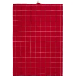 IB Laursen Geschirrtuch Silja rot mit Karos, 70 x 50 cm