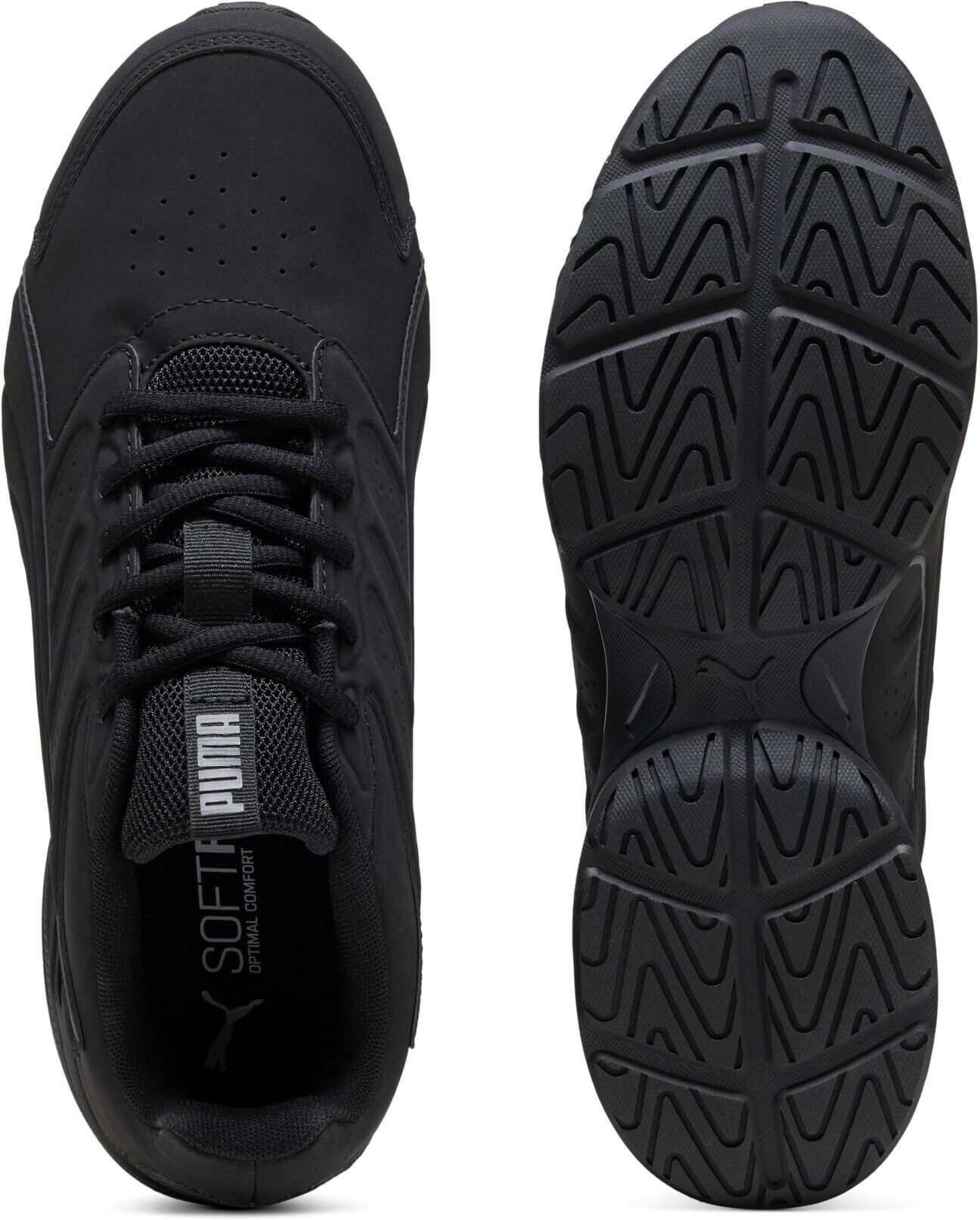 Sneaker PUMA "ELECTRO SL", Gr. 44, Textil, puma schwarz, shadow gray, Synthetik, Schuhe Sneaker, mit SOFTFOAM+ Dämpfung, leicht profiliert, aus Synthetik puma schwarz, shadow gray 44, Textil