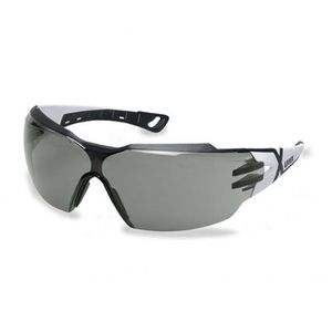 Uvex Schutzbrille pheos cx2 9198237, getönt, Bügelbrille, schwarz-grau