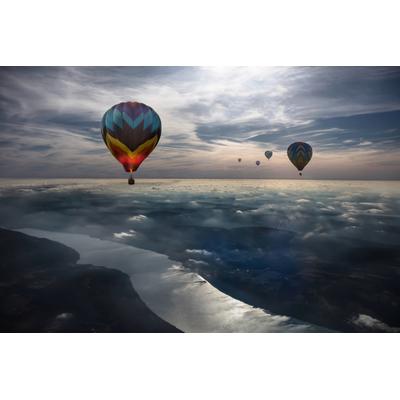 Fototapete PAPERMOON "Photo-Art HEATHER BONADIO, DEN HIMMEL KÜSSEN", bunt, B:3,5m L:2,6m, Vlies, Tapeten